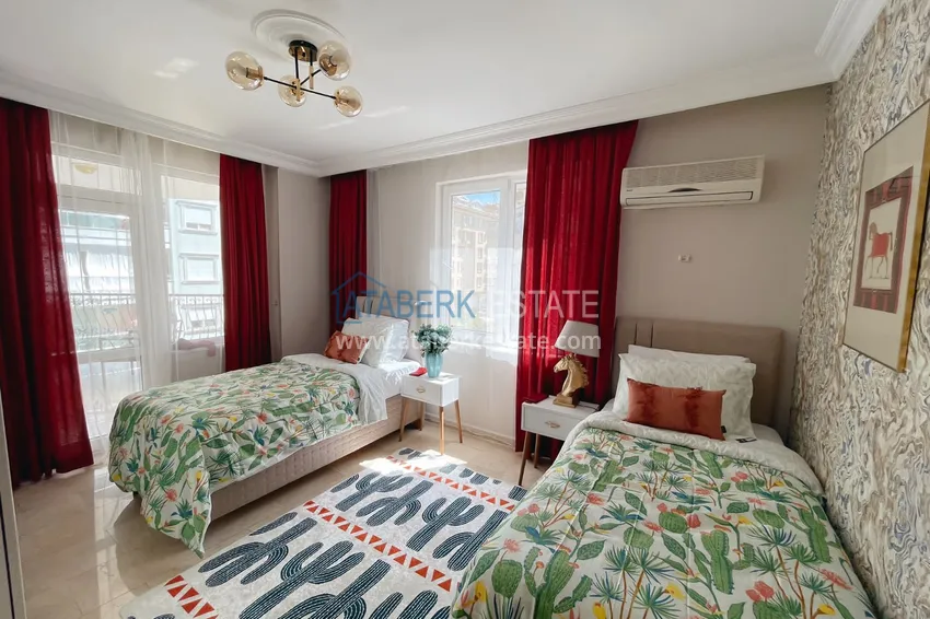 Приобрести Квартира с 2 спальнями и новой мебелью в жилом комплексе на берегу горной реки – район Оба 15