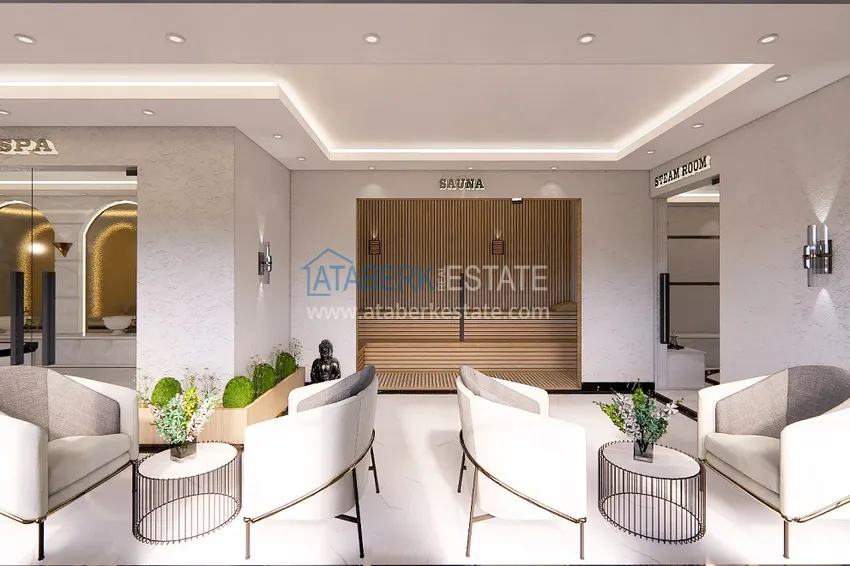 Новый проект элитной резиденции с отельной инфраструктурой Алания - Авсаллар 37 