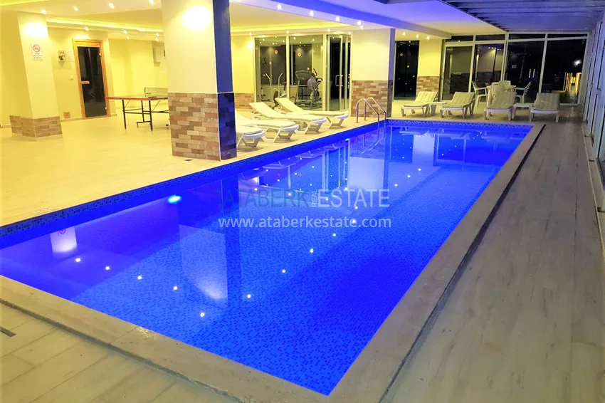 Апартаменты 1+1 с мебелью и видом на горы в районе Кестель, Алания 20 