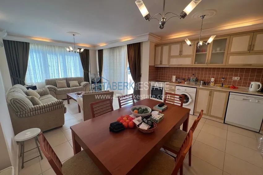 Приобрести Квартира 2+1 в районе Оба с мебелью в комплексе европейского типа 2 