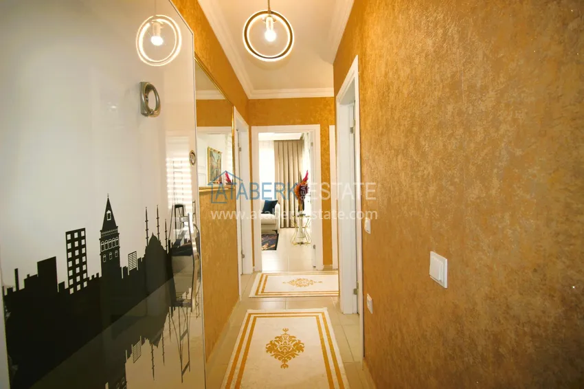 Приобрести Трехкомнатная квартира с новой мебелью в Джикджилли - район ТЦ Аланиум 1