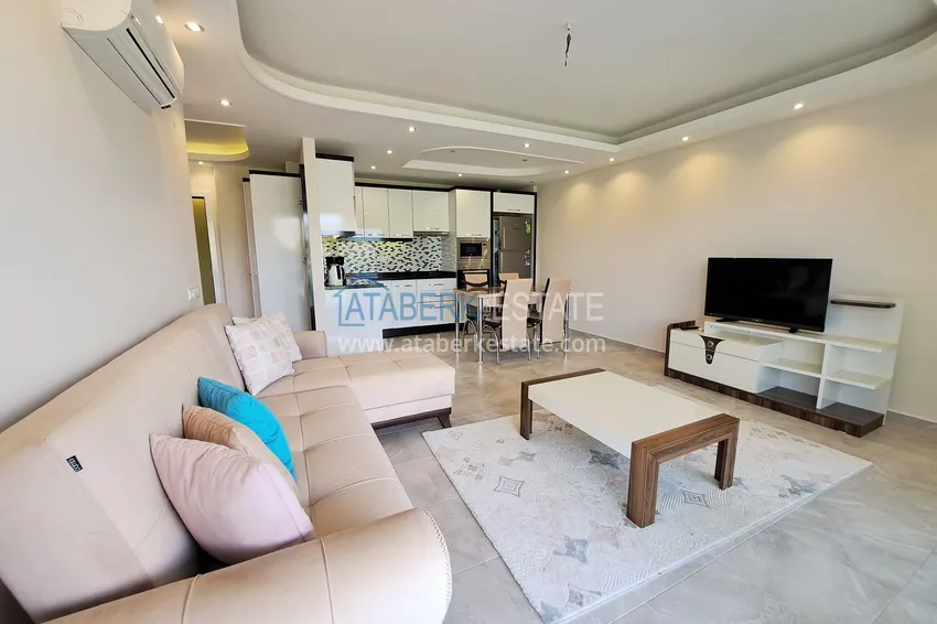 Приобрести Апартаменты 1+1 с мебелью и видом на горы в районе Кестель, Алания 2 