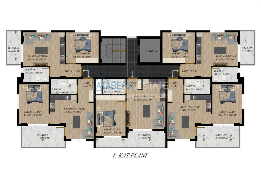 Купить дешево Недвижимость на этапе строительства в Газипаше – предложение от инвестора 1