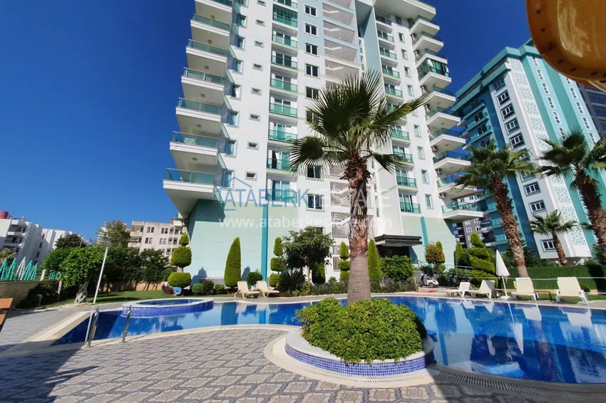 Квартира Алания, Махмутлар меблированная с видом на море и горы 1 