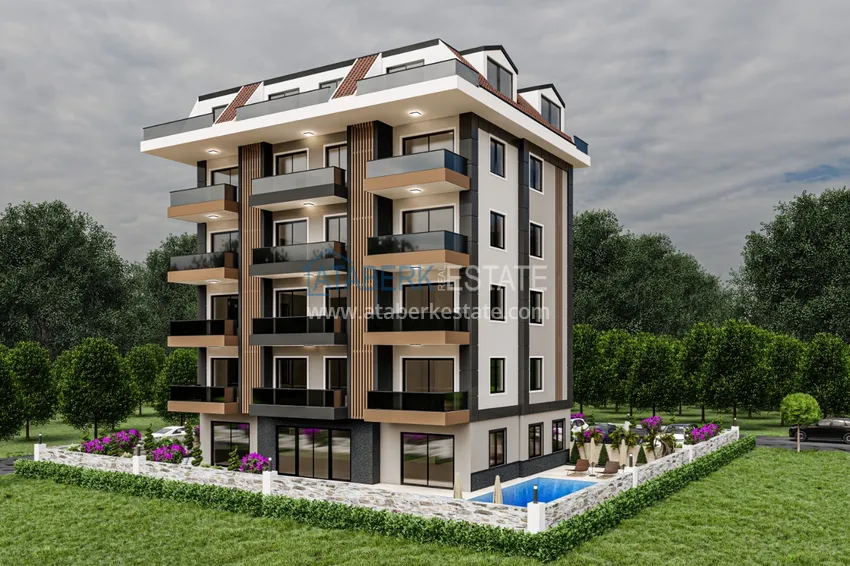 Новый жилой комплекс на заключительном этапе строительства в районе Кестель, Алания 1