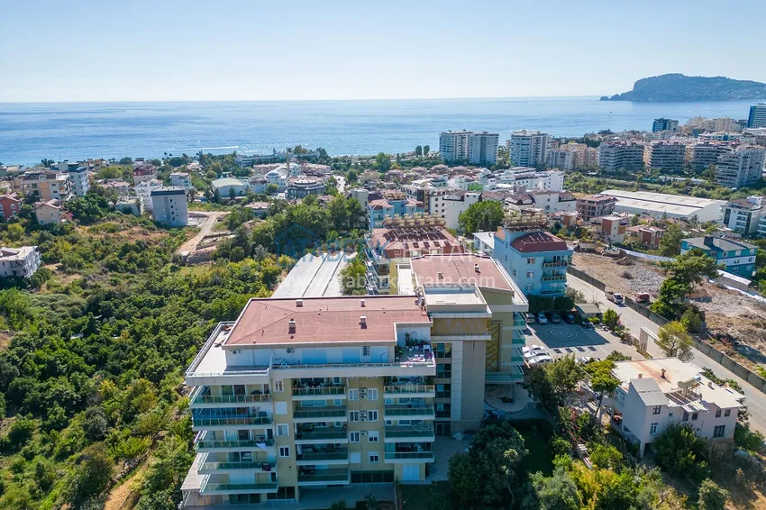 Апартаменты 1+1 с мебелью и видом на горы в районе Кестель, Алания 1 