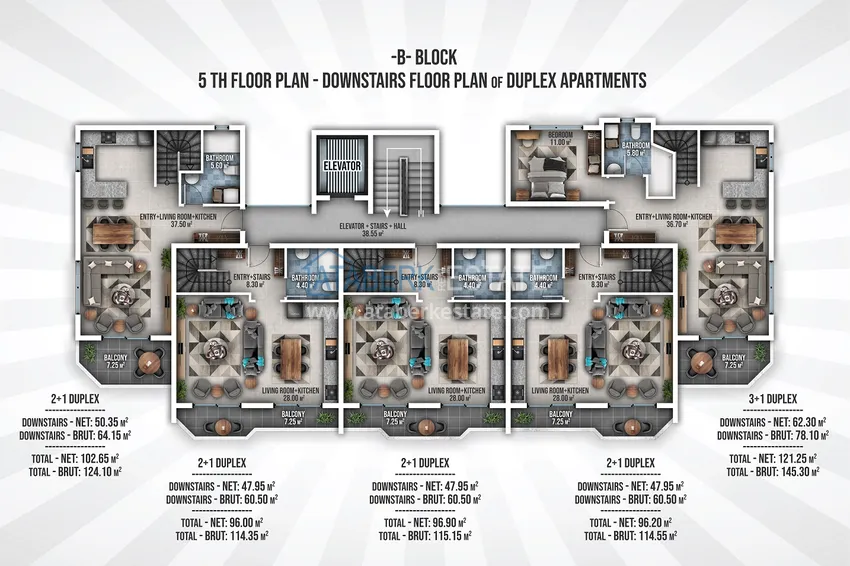 Купить дешево Квартиры в жилом комплексе в Окурджаларе, Алания 3