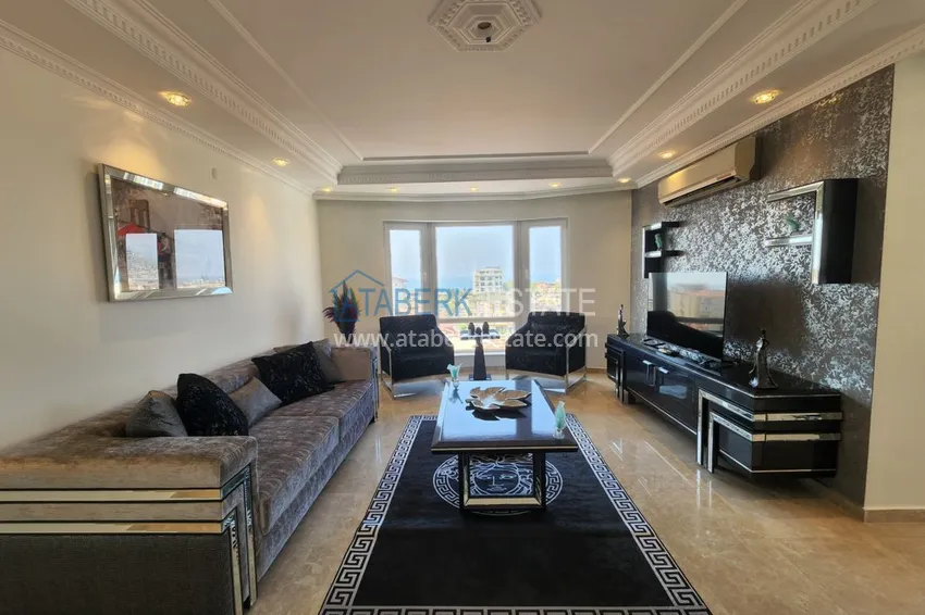 Приобрести Огромный пятикомнатный пентхаус с мебелью и видом на море – район Оба 2