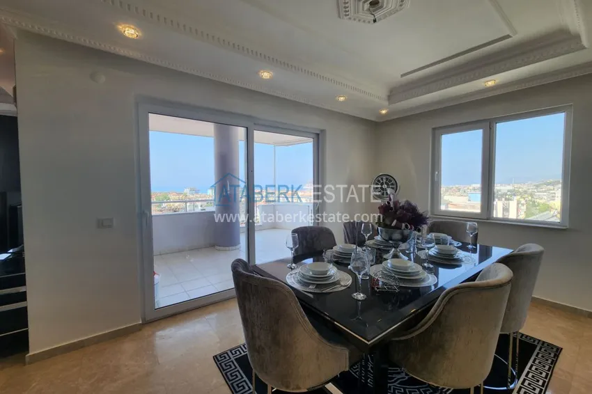 Приобрести Огромный пятикомнатный пентхаус с мебелью и видом на море – район Оба 6