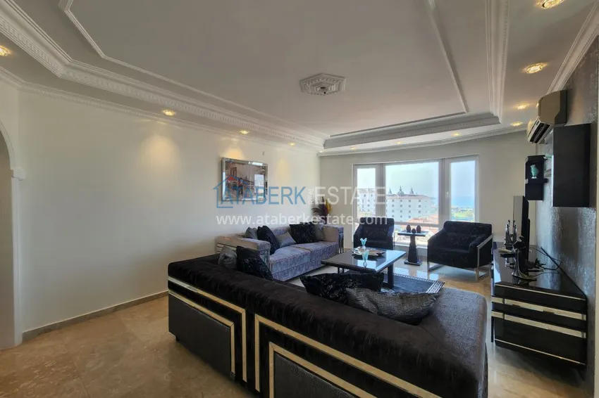 Приобрести Огромный пятикомнатный пентхаус с мебелью и видом на море – район Оба 11