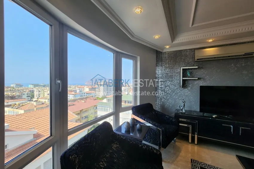 Приобрести Огромный пятикомнатный пентхаус с мебелью и видом на море – район Оба 15