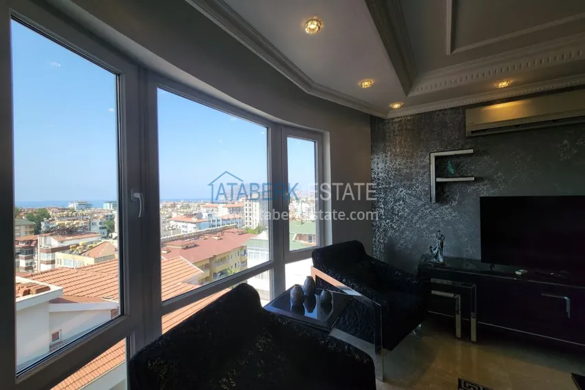 Приобрести Огромный пятикомнатный пентхаус с мебелью и видом на море – район Оба 16