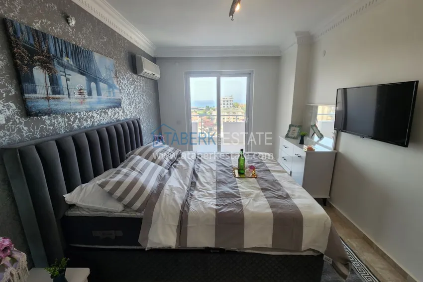 Приобрести Огромный пятикомнатный пентхаус с мебелью и видом на море – район Оба 22