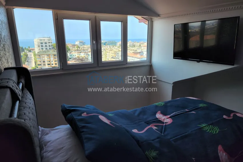 Приобрести Огромный пятикомнатный пентхаус с мебелью и видом на море – район Оба 38