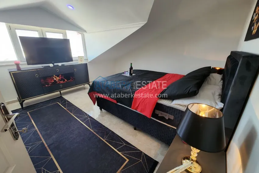 Приобрести Огромный пятикомнатный пентхаус с мебелью и видом на море – район Оба 47