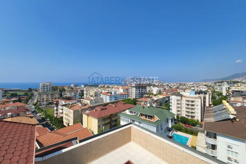 Приобрести Огромный пятикомнатный пентхаус с мебелью и видом на море – район Оба 55