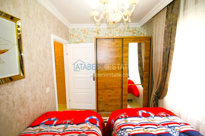 Приобрести Трехкомнатная квартира с новой мебелью в Джикджилли - район ТЦ Аланиум 22