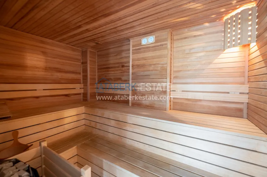 Апартаменты 1+1 с мебелью и видом на горы в районе Кестель, Алания 21 