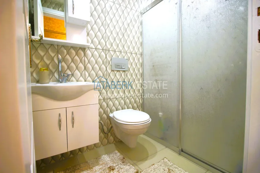 Приобрести Трехкомнатная квартира с новой мебелью в Джикджилли - район ТЦ Аланиум 23