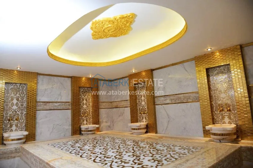 Квартира Алания, Махмутлар меблированная с видом на море и горы 24 