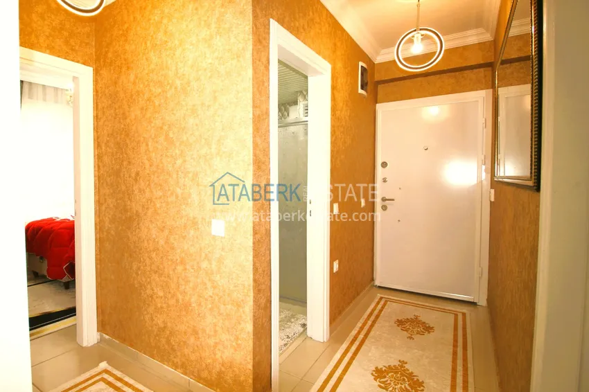 Приобрести Трехкомнатная квартира с новой мебелью в Джикджилли - район ТЦ Аланиум 2