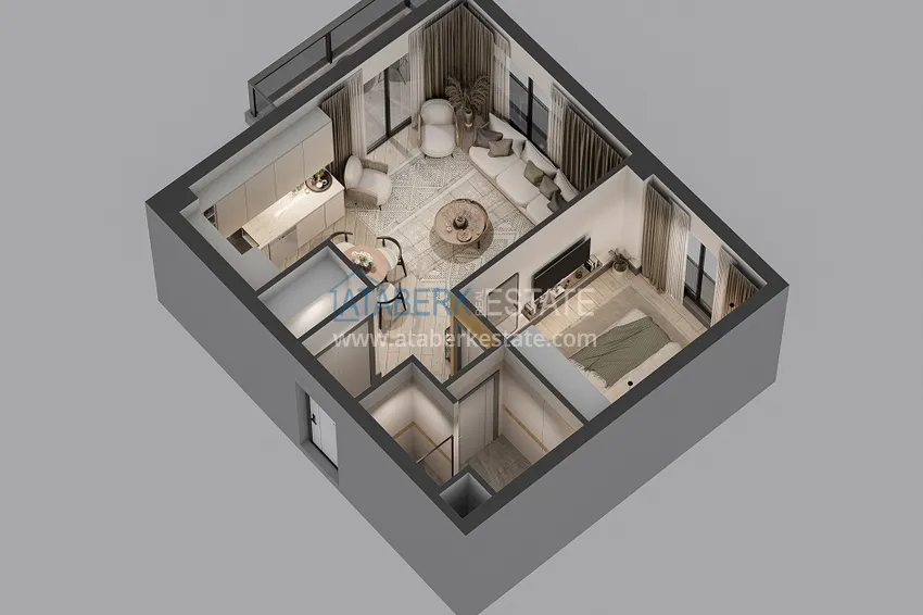 Купить дешево Квартиры в Анталии – Алтынташ, по доступным ценам в строящемся жилом комплексе 2 