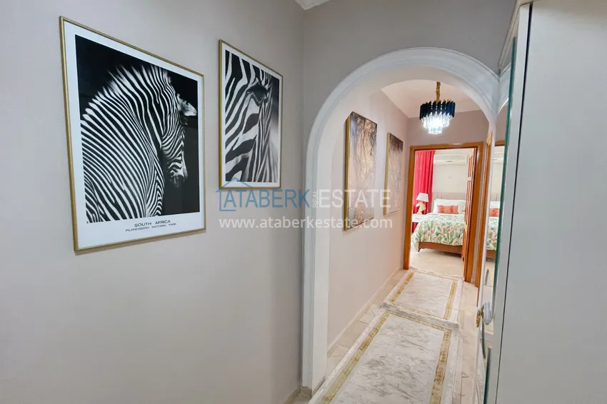 Приобрести Квартира с 2 спальнями и новой мебелью в жилом комплексе на берегу горной реки – район Оба 2