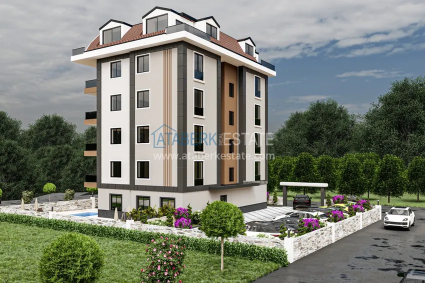 Новый жилой комплекс на заключительном этапе строительства в районе Кестель, Алания 2