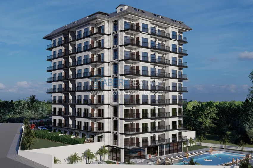 Квартира от инвестора в Авсалларе в комплексе на заключительном этапе строительства 1