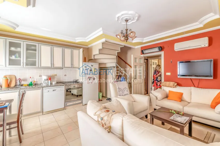 Приобрести Дуплекс в центре Алании – район пляжа Клеопатра, всего в 300 метрах от моря 2 