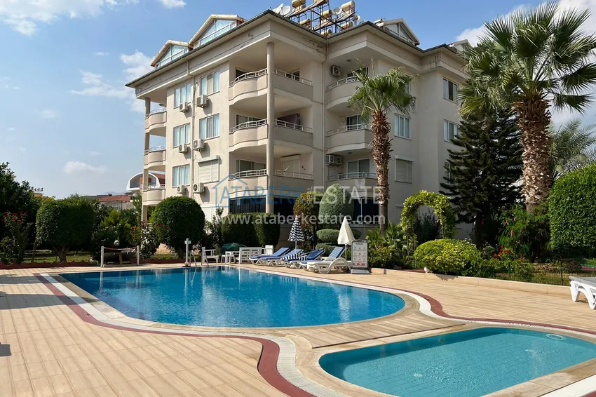 Квартира 2+1 в районе Оба с мебелью в комплексе европейского типа 2 