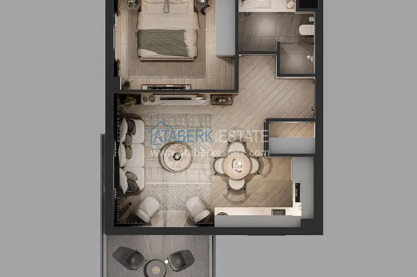 Купить дешево Квартиры в Анталии – Алтынташ, по доступным ценам в строящемся жилом комплексе 3 