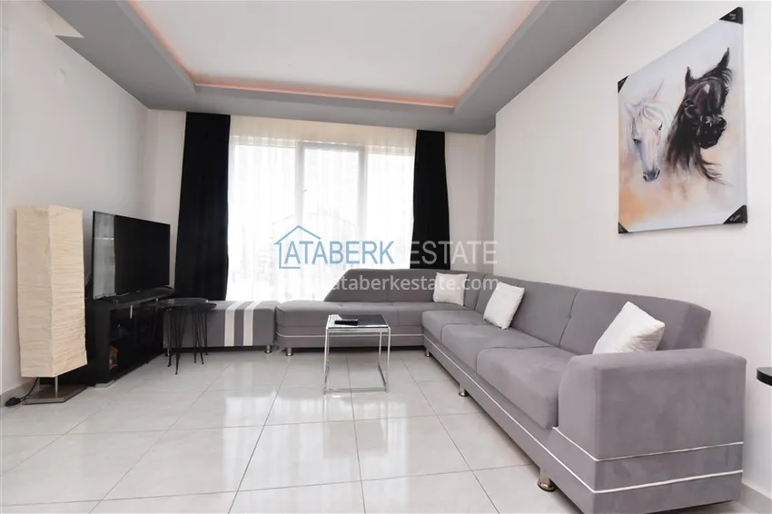 Приобрести Квартира в Махмутларе меблированная с видом на горы в комплексе комфорт-класса 3 