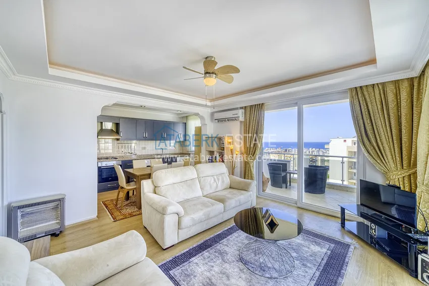 Приобрести Стильная видовая квартира в районе Махмутлар Алания 3 