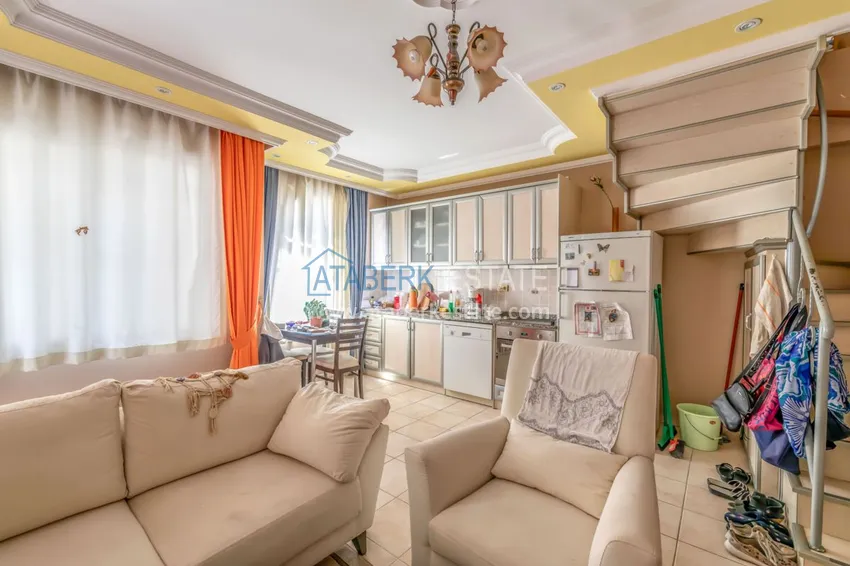 Приобрести Дуплекс в центре Алании – район пляжа Клеопатра, всего в 300 метрах от моря 3 