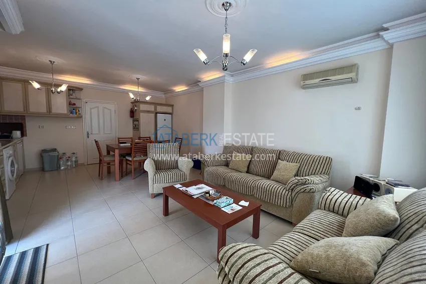 Приобрести Квартира 2+1 в районе Оба с мебелью в комплексе европейского типа 4 