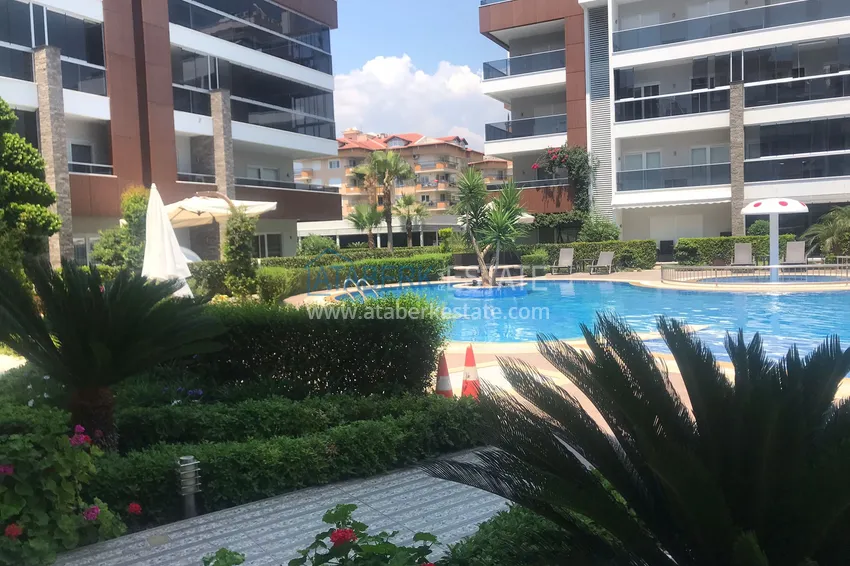 Квартира в районе Оба с мебелью, в современном жилом комплексе 3 