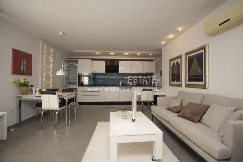 Приобрести Квартира в районе Оба с мебелью, в современном жилом комплексе 3 