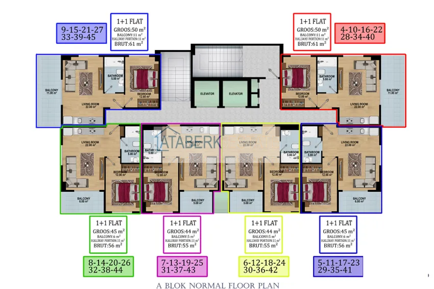 Купить дешево Квартиры в новом жилом комплексе с отельной инфраструктурой в районе Паяллар, Алания 4 