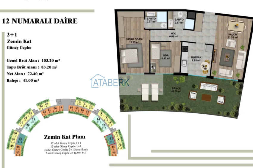 Купить дешево Жилой комплексе отельного типа на этапе строительства в Анталии – Алтынташ! Квартиры напрямую от надежного застройщика 3