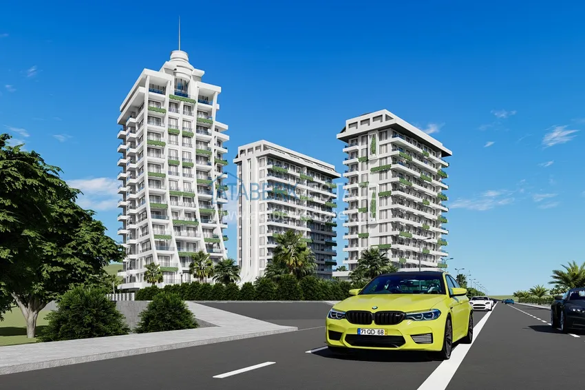 Двухкомнатные квартиры от инвестора с рассрочкой под 0% в строящемся комплексе - Махмутлар 6 