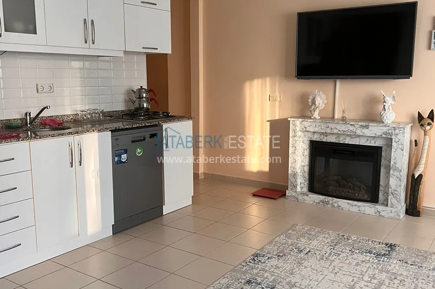 Приобрести Меблированная квартира с видом на горы в Алании, район Оба в уютном жилом комплексе 4