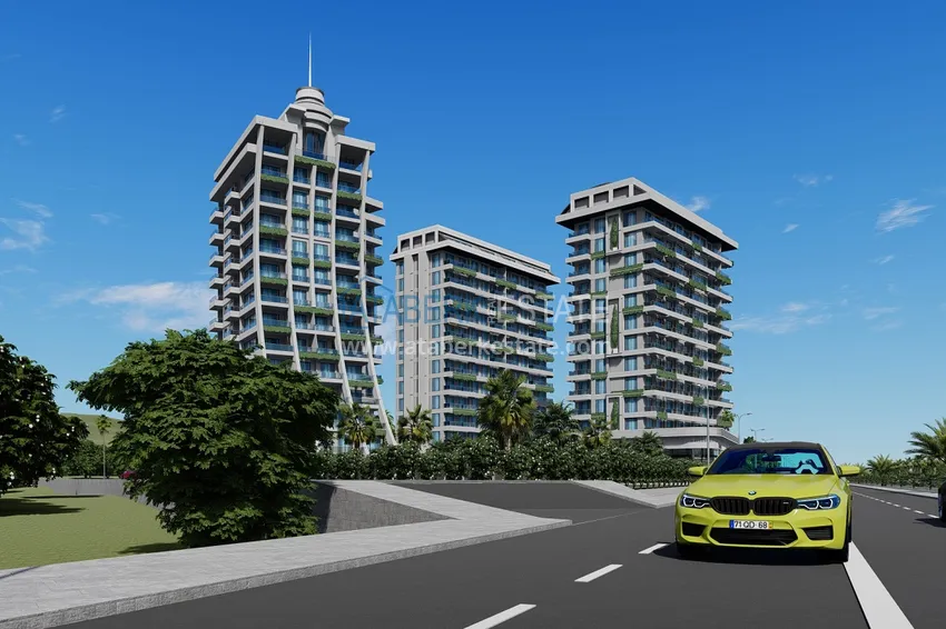 Двухкомнатные квартиры от инвестора с рассрочкой под 0% в строящемся комплексе - Махмутлар 7 