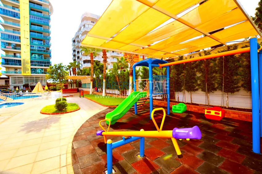 Аренда квартиры 1+1 в Махмутларе в комплексе на первой береговой линии B26 9 