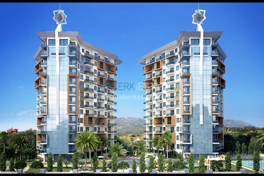 Квартиры от инвестора в строящемся жилом комплексе - Махмутлар, Алания 6 