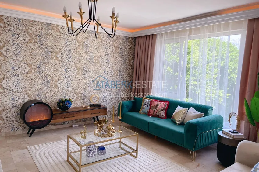 Приобрести Квартира с 2 спальнями и новой мебелью в жилом комплексе на берегу горной реки – район Оба 6