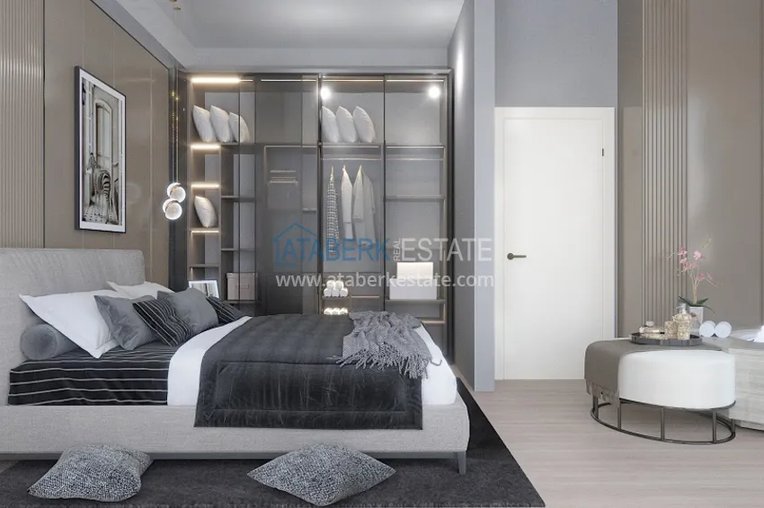 Приобрести Новый проект элитных вилл – коттеджный комплекс в горном районе Алании, Тепе 6