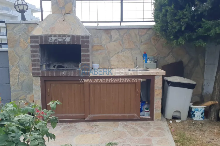 Квартира с мебелью и застекленным балконом в районе Оба - Алания 6 