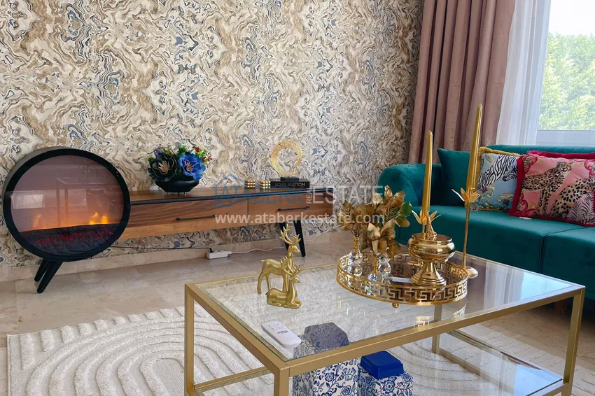 Приобрести Квартира с 2 спальнями и новой мебелью в жилом комплексе на берегу горной реки – район Оба 7