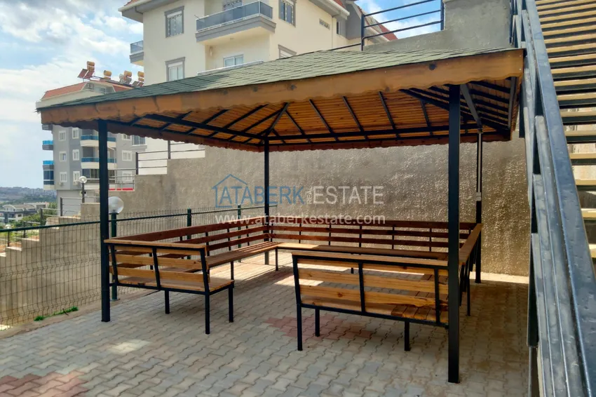 Двухэтажный пентхаус с открытым видом на горы в районе Оба 7